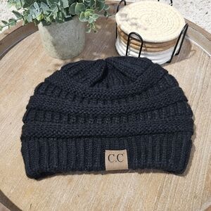 CC Boutique Black Knit Beanie